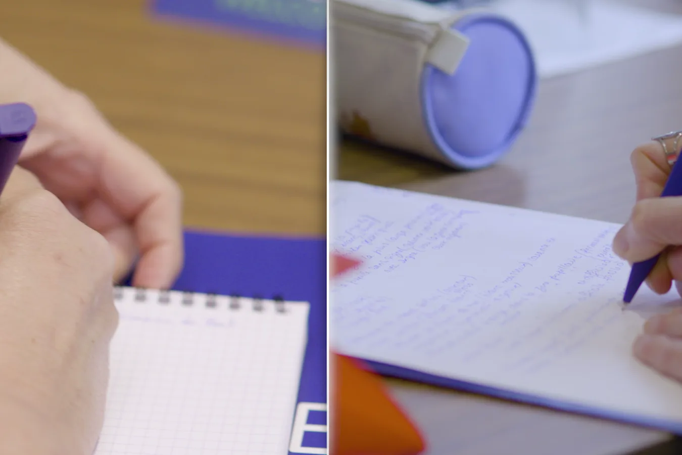 Pre-production: notes taken by hand, before any talk of cameras
